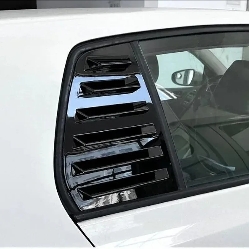 

Заднее боковое окно автомобиля, жалюзи, накладка из углеродного волокна, текстура для VW Golf 6 MK6 GTI R GTD 2008-2012, внешние аксессуары