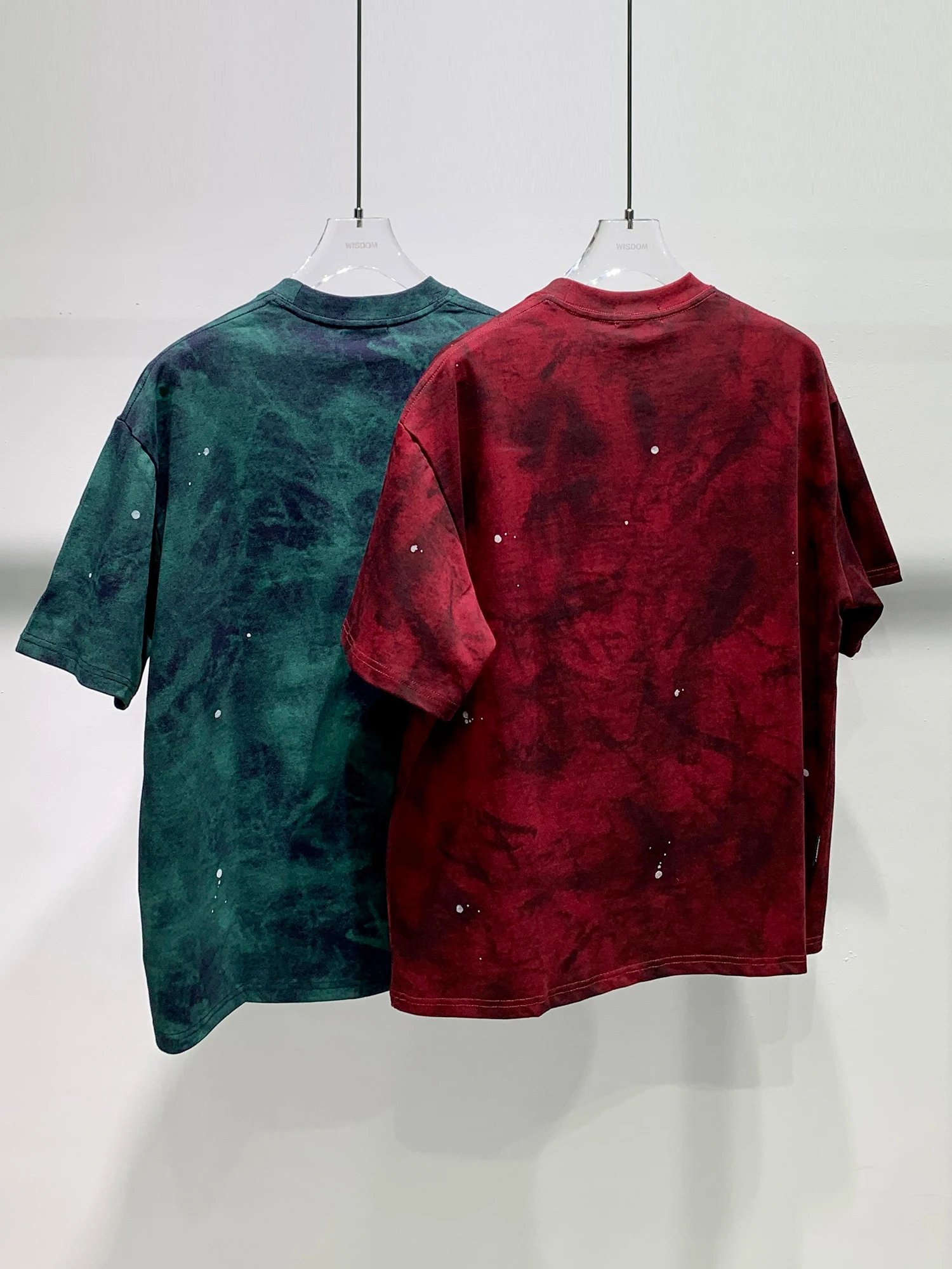 Summer New Retro Tie-dye Gradual Change Short-sleeved T-shirt Fashionable Trendy Men's Printed Round Neck Casual Loose Top