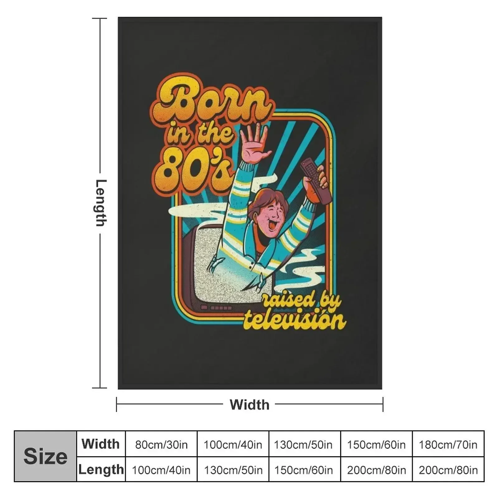 Born In The Eighties by Tobe Fonseca Throw Blanket Furrys anime Thin manga Vintage Plaid on the sofa Blankets
