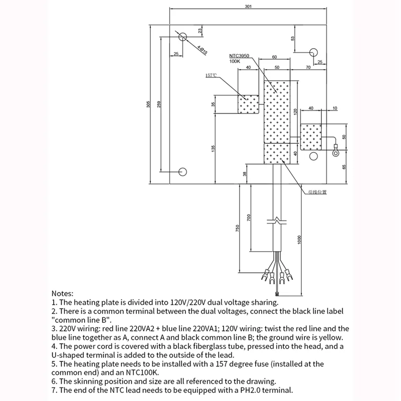 Podkładka grzejna silikonowa 800W 120V/220V z podwójnym napięciem i naklejką samoprzylepną 1,5 mm do wymiany w drukarkach 3D Creality K1 MAX