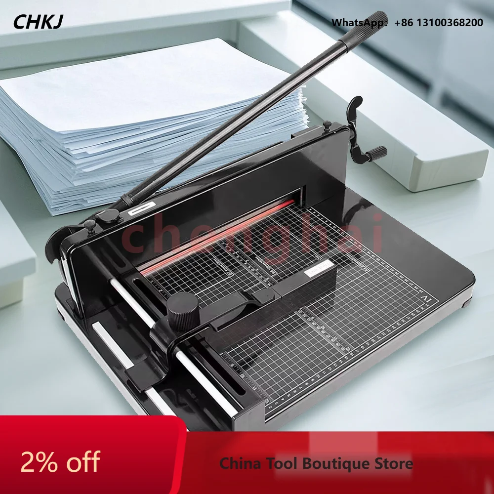 Heavy Duty Paper Cutter A4 Paper Trimmer Machine Professional Guillotine Desktop Trimmer for Office School