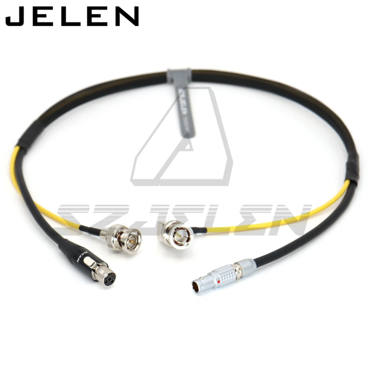 Camer 0B 2pin to ta4f 4pin female Cable for tvlogic 055/056/058 power cable and SDI camera monitor SDI line