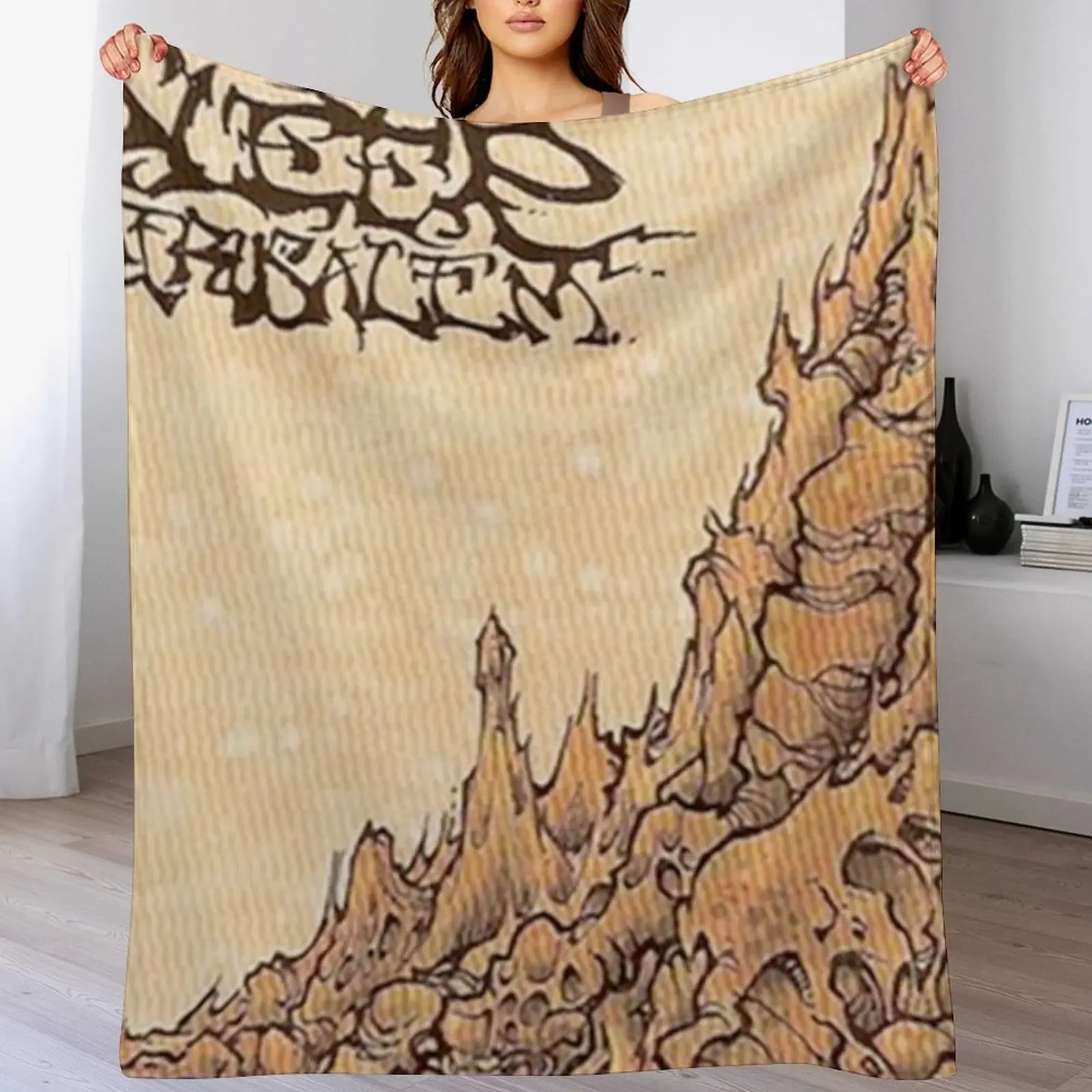 

New Sleep - Jerusalem - Original Dope Smoker Artwork Throw Blanket Softest Hair Picnic Extra Large Throw Blankets