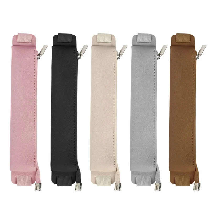 Verstellbare Elastizbänder Stiftkoffer für Hardcover -Notebook -Leder -Stiftbeutel 601E