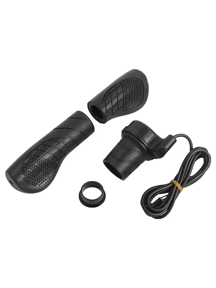 AliExpress NONE For E-Bike Electric Scooter Throttle WP/SM Connector 36V 48V 72V Half Handle Twist Throttle Electric Bicycle Right Handle