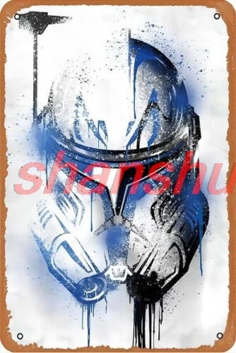 Captain Rex Graffitti Helmet – Movie – Poster Metal Tin Sign Retro Funny SGH