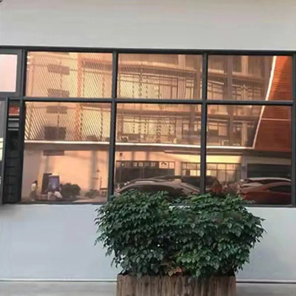 Window Film  Unique One-way Perspective Easy to Install  200cmx45cm Single Way Anti Looking Static Window Film Home Decor