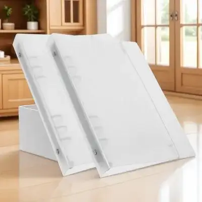 2 قطعة A5 غطاء الموثق قسط معدن Pp المواد سطح المكتب منظم الملفات إعادة الملء دفتر شل مجلد مستندات قابل للتعديل