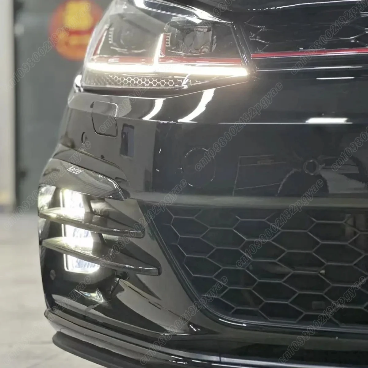 For Volkswagen Golf 7 A7 MK7 GTI GTD 2013 2014 2015 2016 2017 Front Cover Bumper Fog Light Day Running Light 5G0941699 5G0941700
