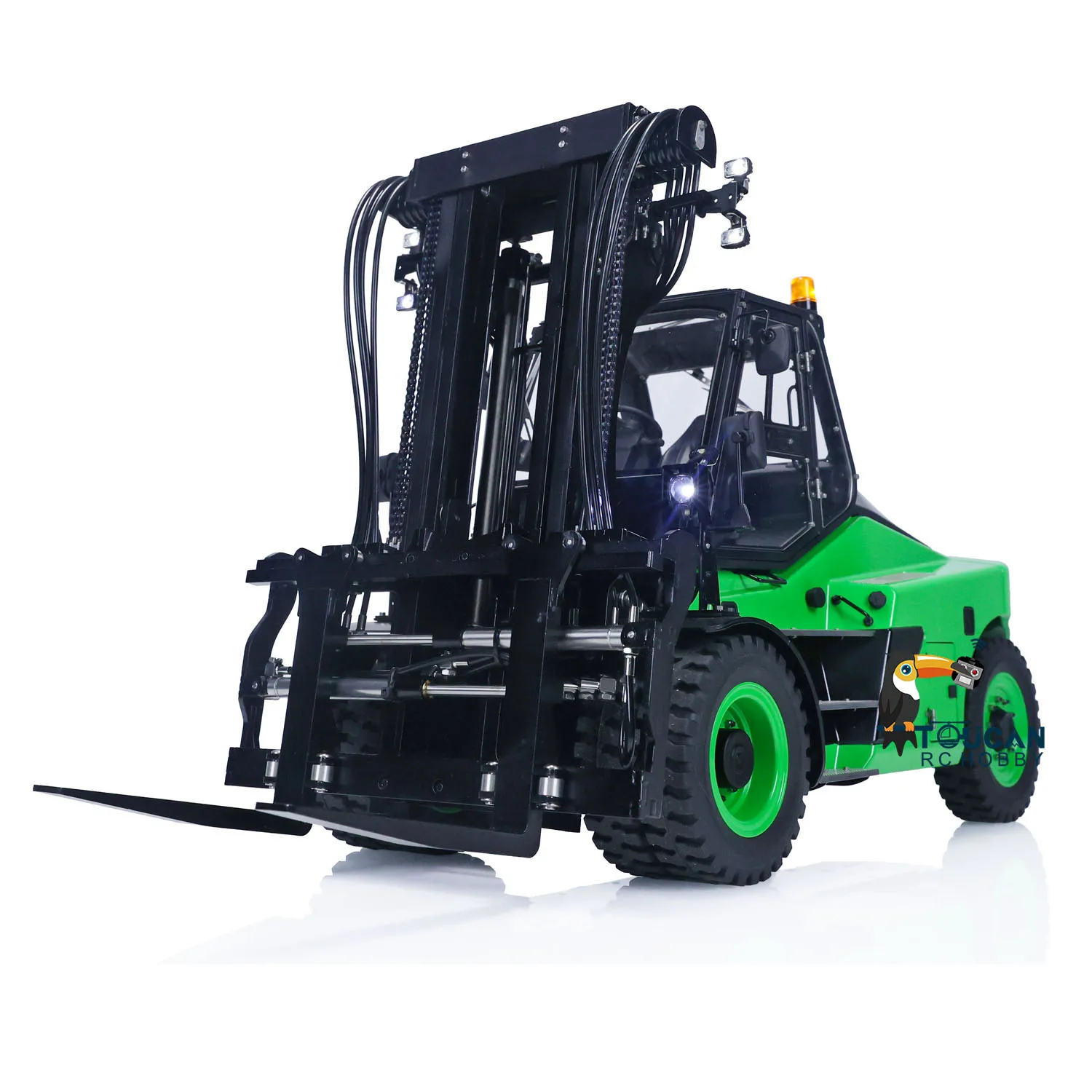 

1/14 LESU Aoue-LD160S Remote Control Hydraulic Forklift for Green RC Truck Engineering Vehicle Model THZH1470-SMT1