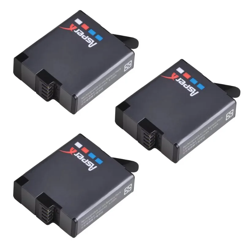 1680mAh AHDBT-501 Lithium Battery for GoPro Hero7 Hero6 Hero5 Action Cameras Rechargeable Battery