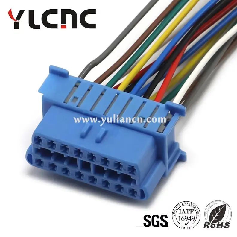 YLCNC Factory Direct Sales 1Pcs 16Pin OBD2 Connector Miniature Timer HSG Connector for Mercedes Benz 1418984-1