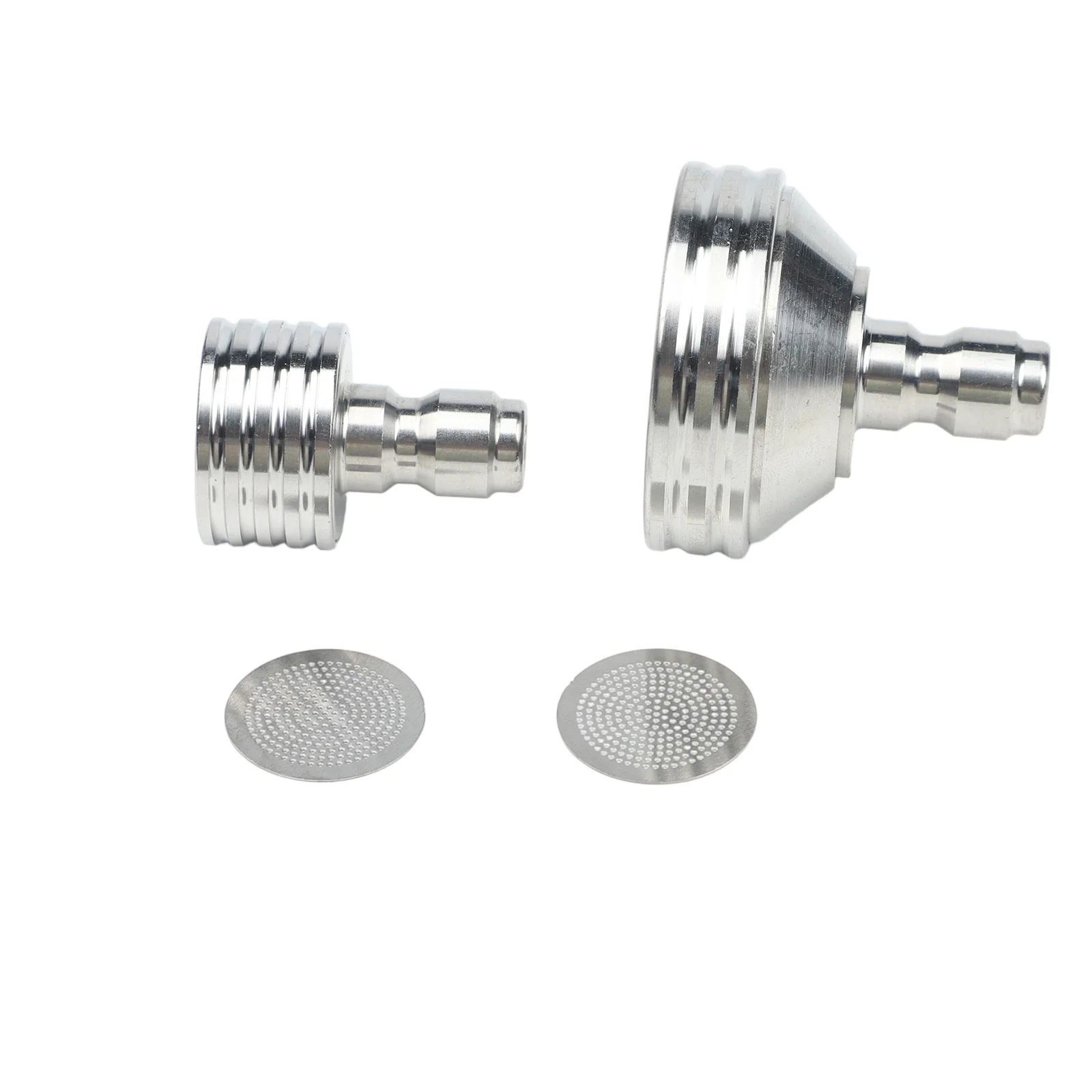 Stainless Steel Multifunctional Pressure Washer Nozzle Compatible with Standard 1/4 Inch Quick Connect Systems