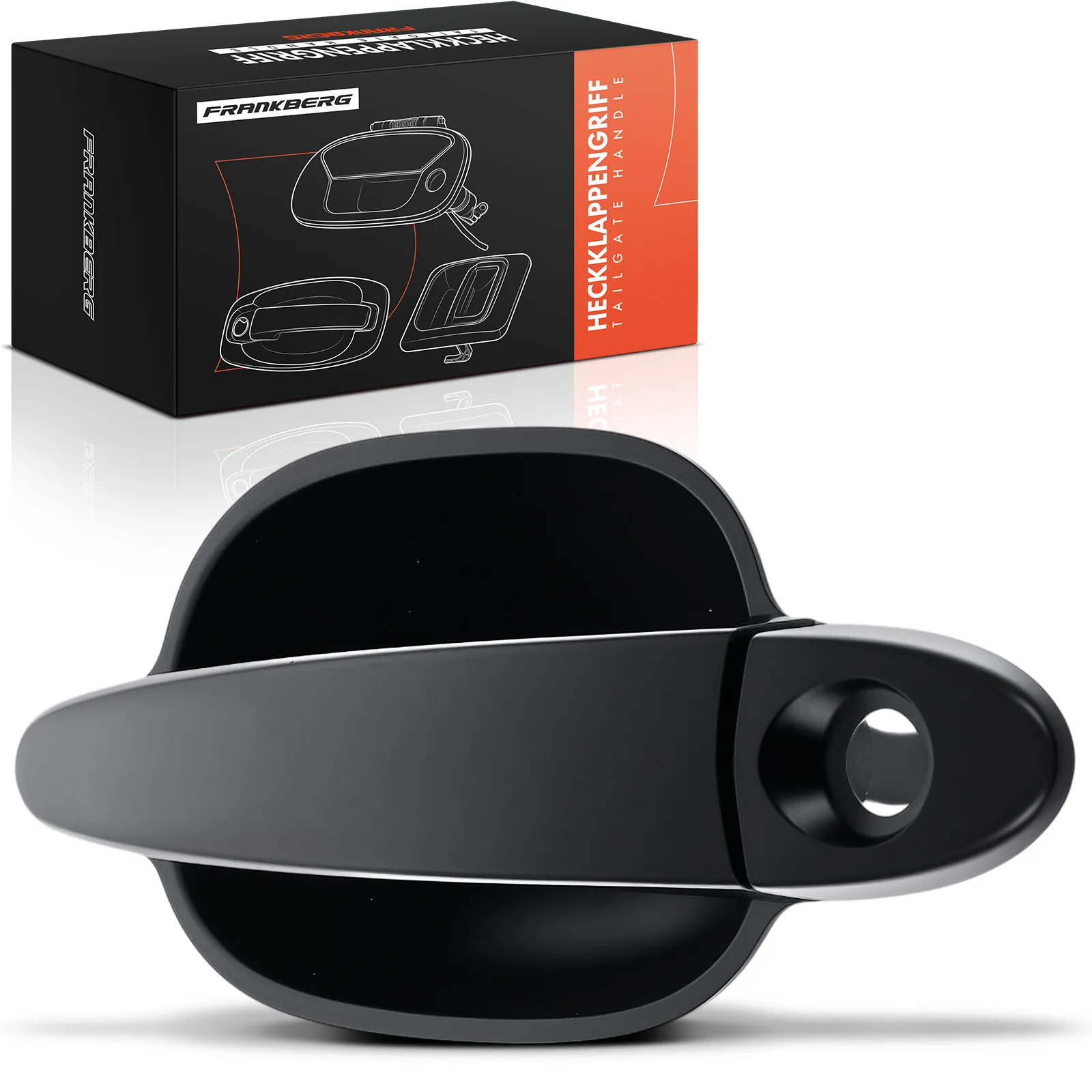 Frankenberg 1x Buitendeurklink linksvoor voor BMW 5 Serie E60, 5 Serie Touring E61, 6 Serie E63/E64; OE-nummers: 51217191913, 51216959781, 51216961443