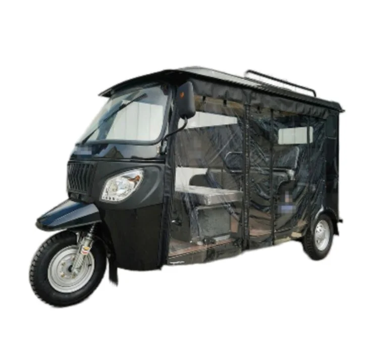 Battery Electric Tricycle Tuk Tuk Tricycles 3 Wheel Electric Tricycle Motorcycle Enclosed Bajaj Low Priced Passenger