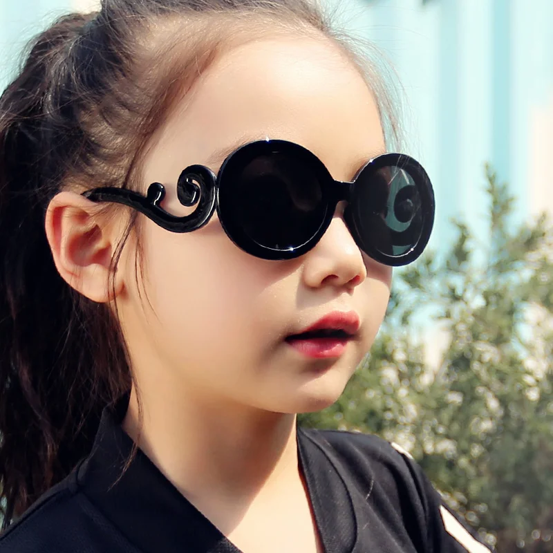 Kids Retro Vintage Sunglasses Cute Anti-UV Beach Sunglasses for Photography