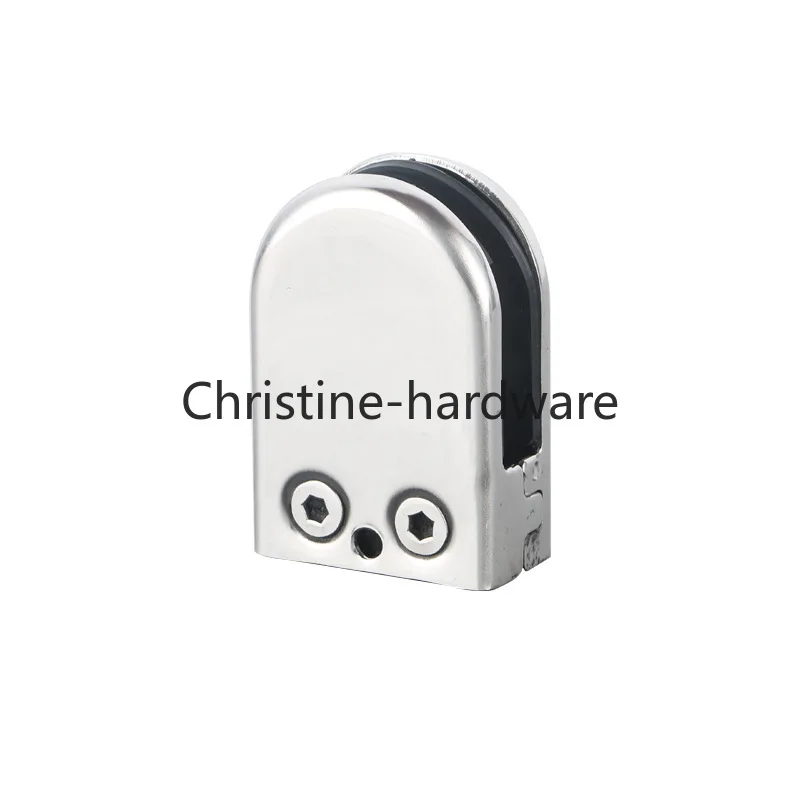 Imagen 3: Soportes Redondos para Estantes, Abrazaderas, Clips para Vidrio de 6-12 mm, Madera, Acrílico, Tornillo Ajustable, 4/8 Piezas