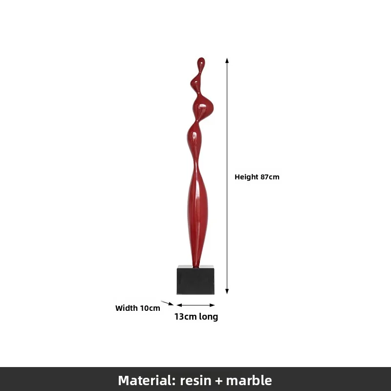 Simple sculpture High-end living room porch Floor slender abstract ornament Crafts