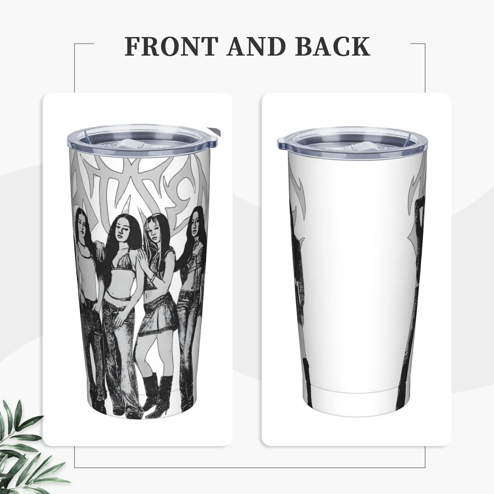 Stainless Steel Tumbler Katseye Kpop Girl Group Thermal Cups  Heat Preservation Cold Drink Mugs Cup Driving Water Bottle