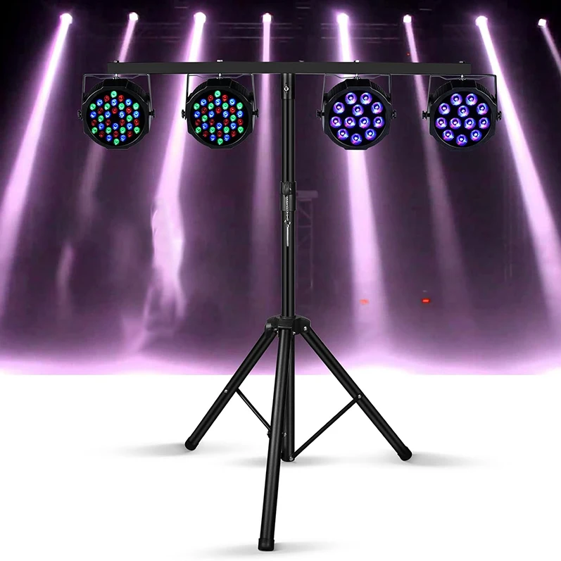 

Stage Light Bracket Support DJ Lighting Adjustable Tripod Stand with Top T Bar for Par Lights Stage Lighting Fixture Disco Party