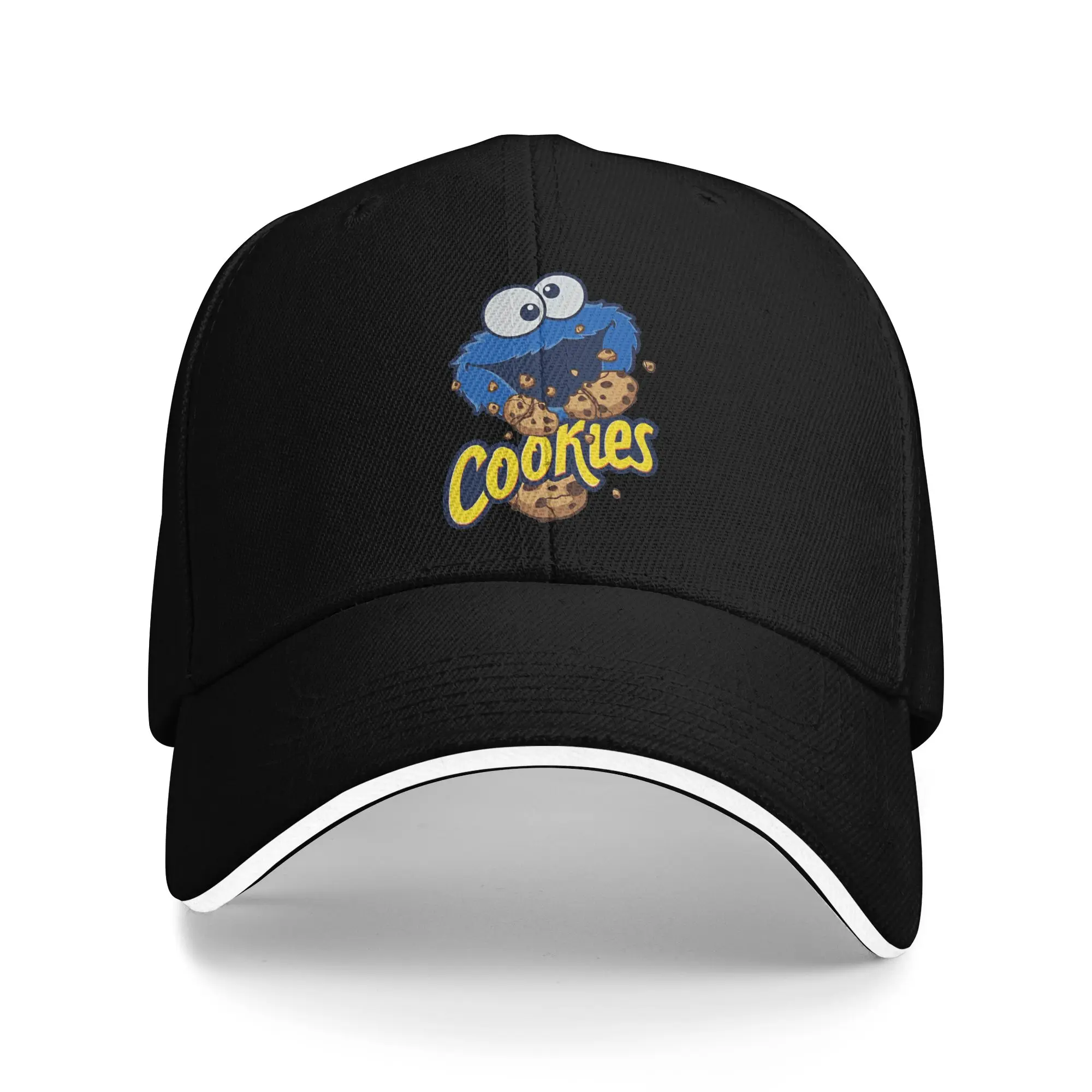 Cookie Monster Sesames Baseball Cap Hip Hop Cartoon Sandwich Caps Men Women Adjustable Dad Hat Outdoor