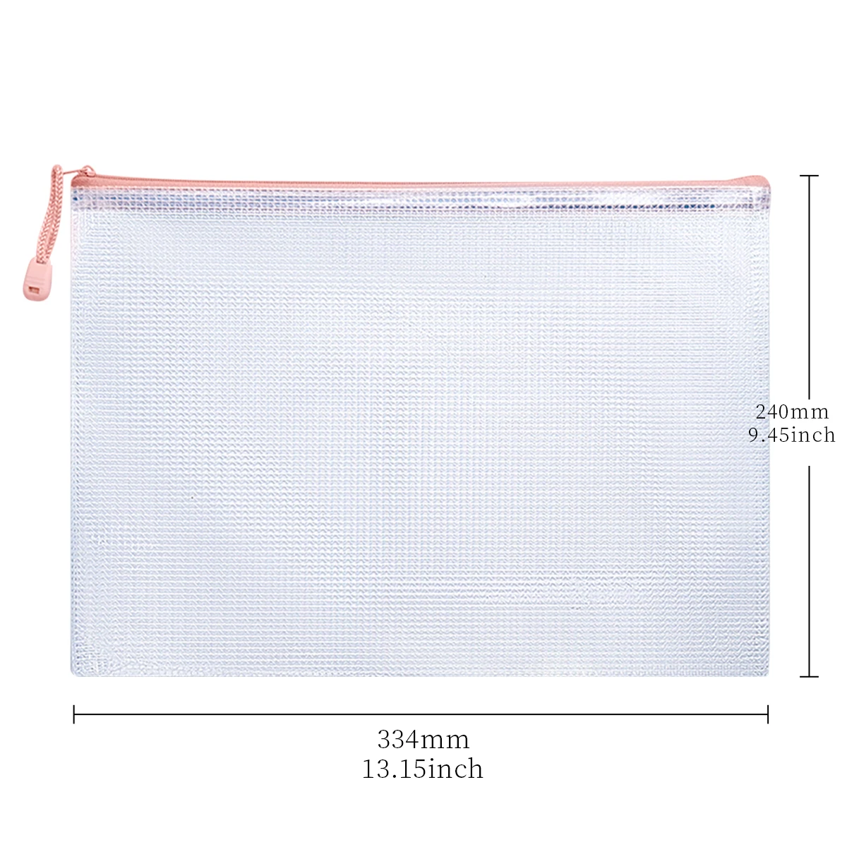 Pink mesh bag,transparent stationery storage,file storage,large capacity,wear-resistant,can be brought into the exam room5/10pcs