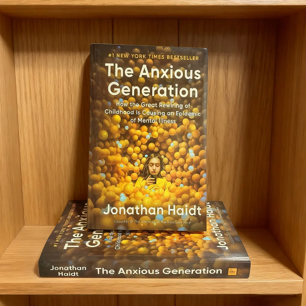 Bview Art The Anxious Generation: Bestseller zum digitalen Zeitalterangst-Mental Wellness-Leitfaden