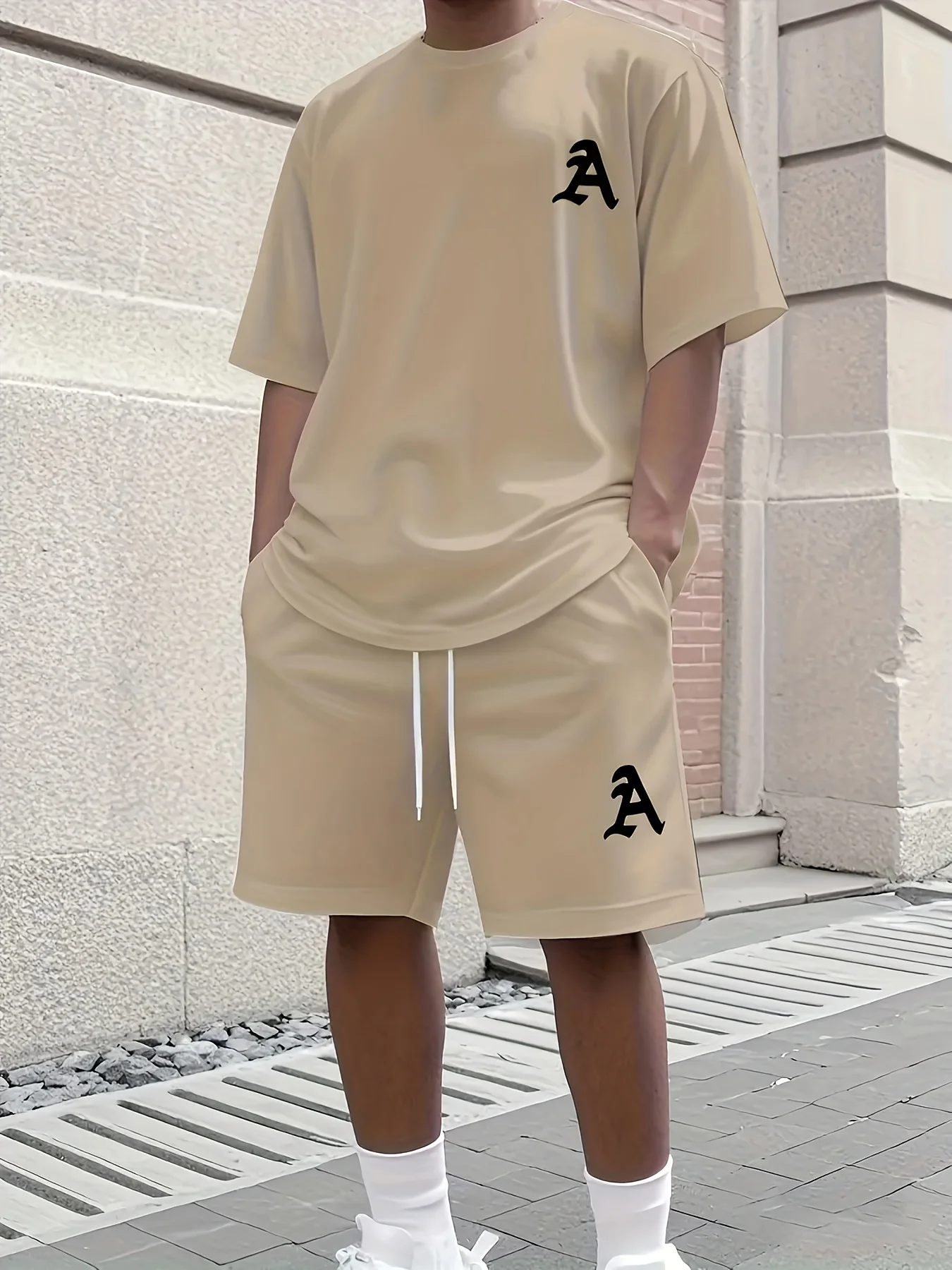 بلون تي شيرت رجالي مجموعة تي شيرتات قصيرة للأطفال سريعة الجافة تنفس قصيرة الأكمام المحملة الرباط السراويل 2 قطعة مجموعة جديد الرجال بدلة رياضية #4