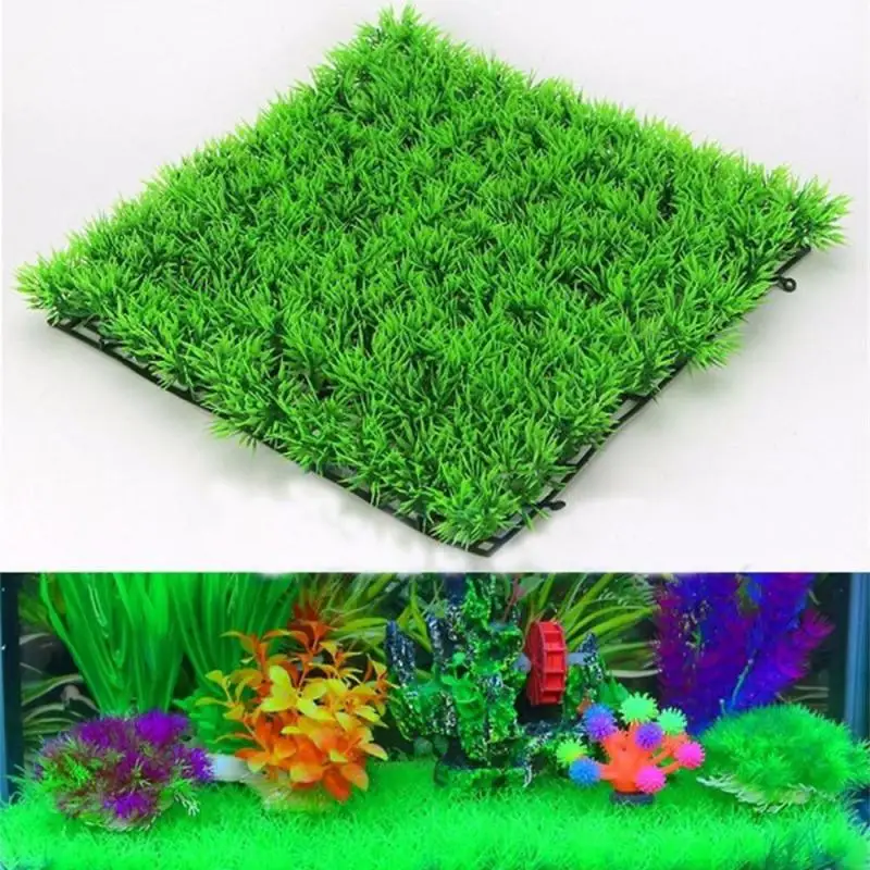 Artificial ABS Plastic Green Grass Plant Lawn Aquatic Aquarium Fish Tank Decor Eco-Friendly Aquarium Ornaments Aquarium Supplies