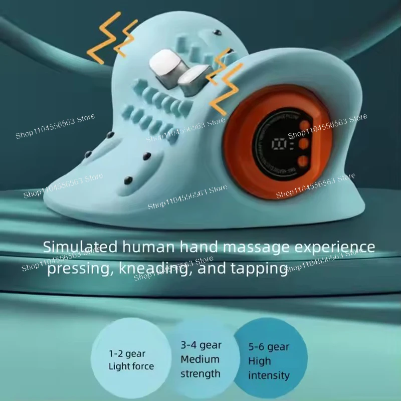 الكهربائية الرقبة مدلك USB الأشعة تحت الحمراء التدفئة وسادة هوائية إصلاح عنق الرحم الجر الكتف العمود الفقري دعم الجسم الاسترخاء مُدلك بالاهتزاز