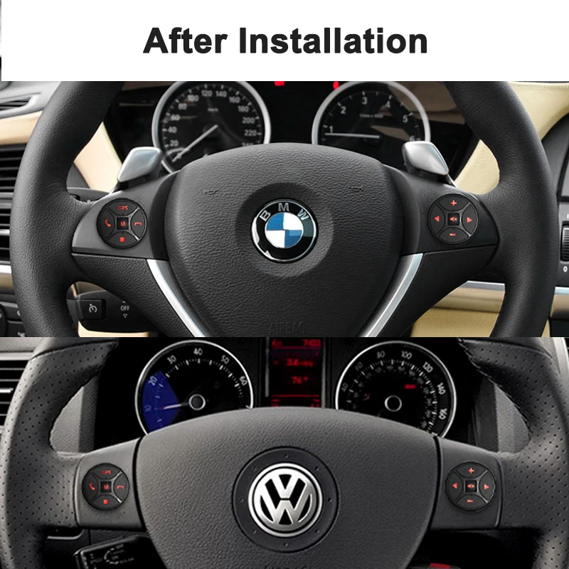 Wireless Car Steering Wheel Control Button 10 Keys Automobile Remote Controls For Car Radio DVD GPS Multimedia Navigation Player