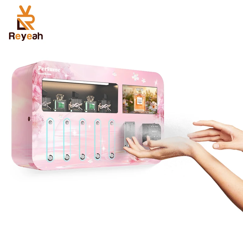 Reyeah Commercial Wall Mounted Perfume Spray Vending Machine with Cashless Payment