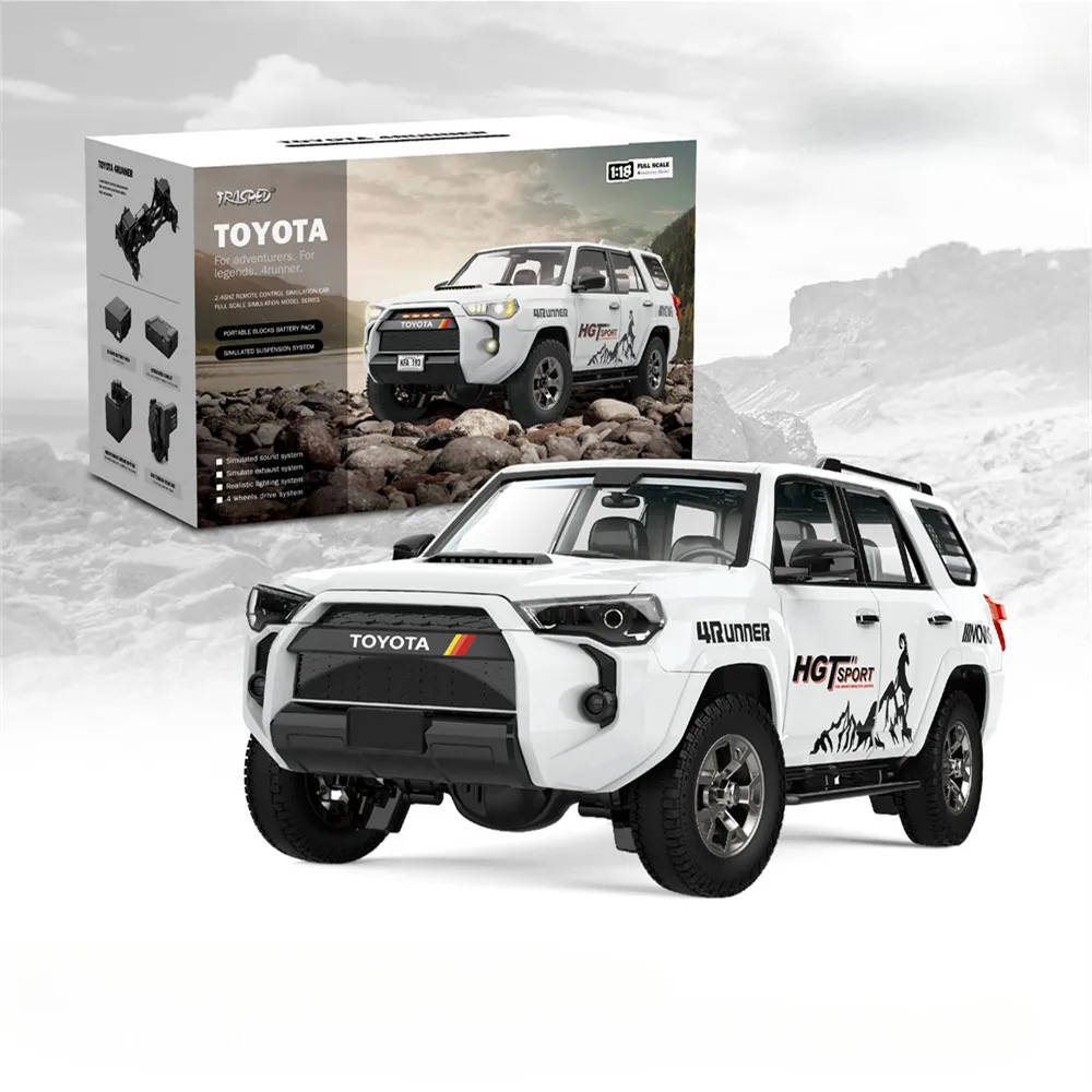 HG HG4-52 TRASPED 1/18 2.4G 4WD RC Car Rock Crawler LED Light Simulated Sound Off-Road Climbing Truck RTR Full Proportional