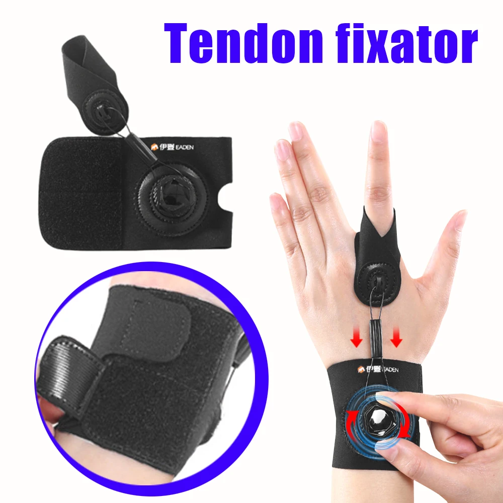 

1 Pcs Knob Adjustment Finger Corrector Breathable Traction Finger Trainer Splint Support Universal Thumb Tenosynovium Fixator