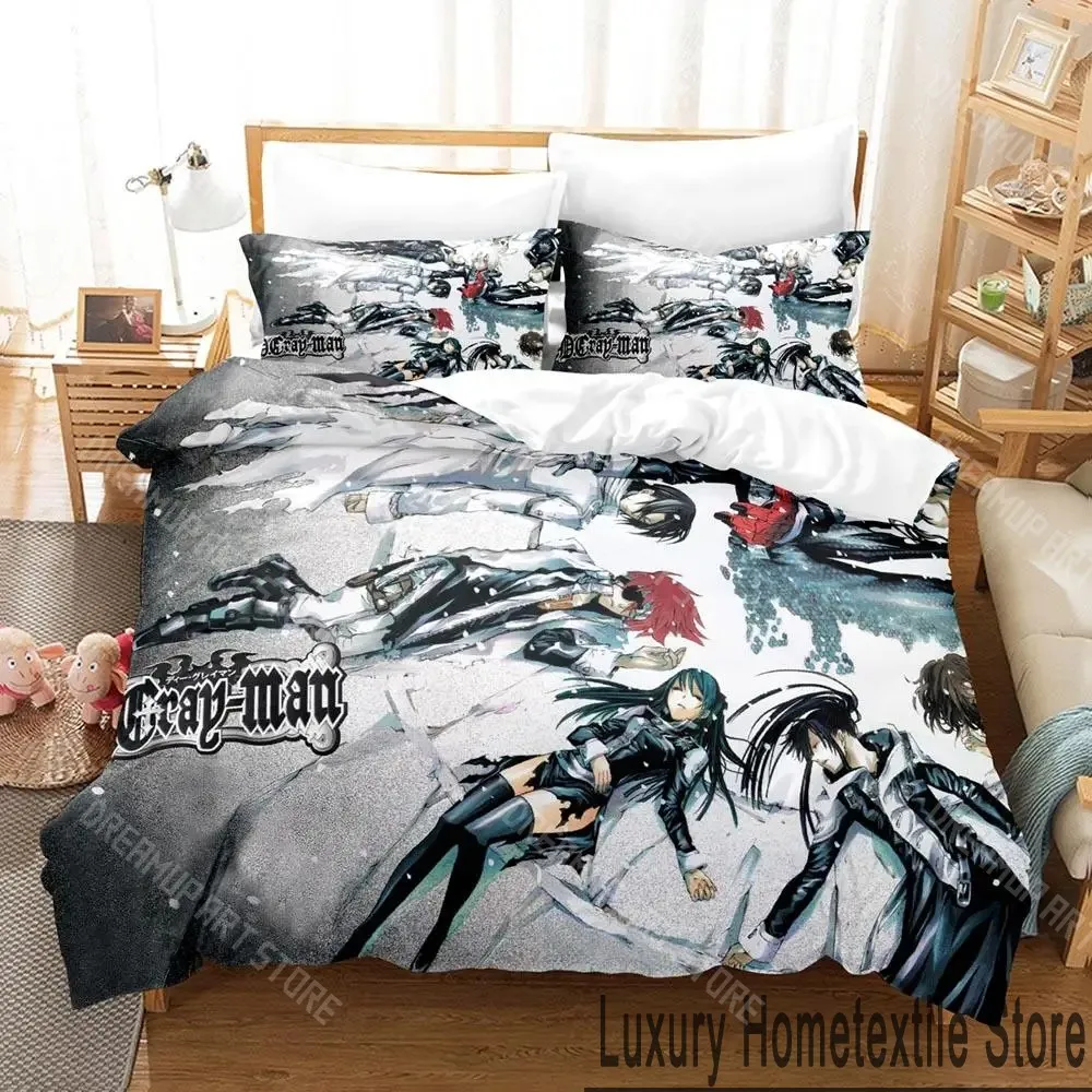 3D Printed D.Gray-man Anime Bedding Set for Boys Girls Duvet Cover And Pillowcase Twin Queen King Full Single Double Sizes