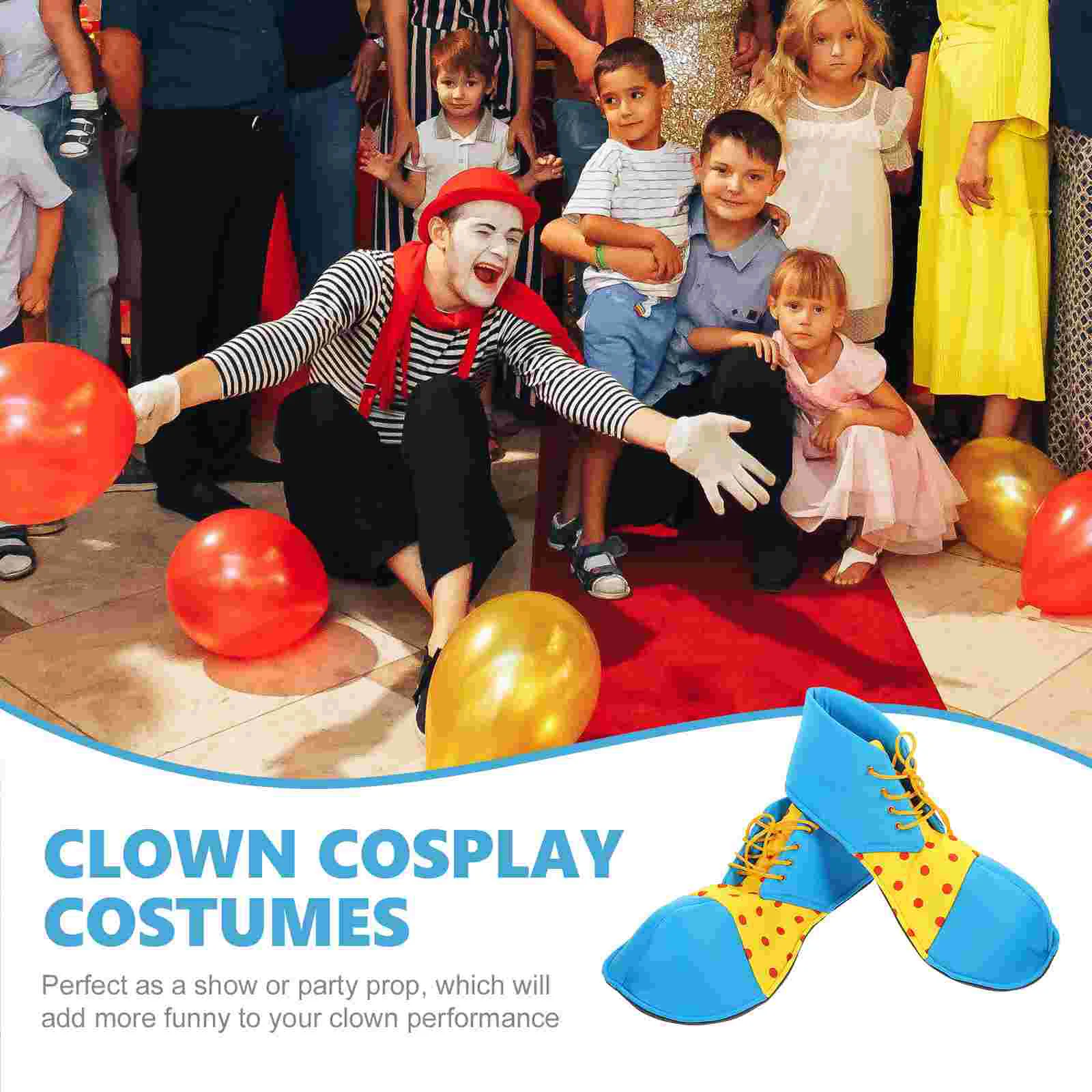 Performance Clown Shoes Halloween Dreses Cosplay Clothing Sponge Interlayer Costume Miss