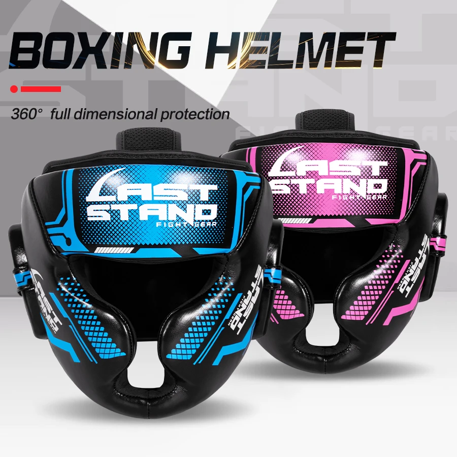 

Adults Children Boxing Helmet MMA Sanda Muay Thai Taekwondo Full-Covered Shock Absorption Headgear Training Protective Equipment