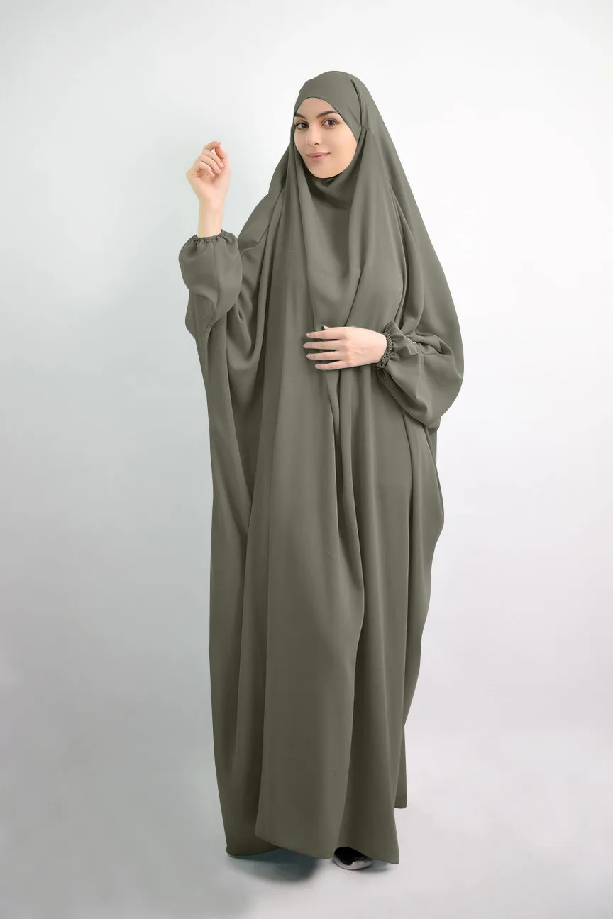 Jilbab de prière islamique pour femmes, robe saoudienne de Dubaï, robe en mousseline de modestie turque, smocks à capuche, abaya musulmane