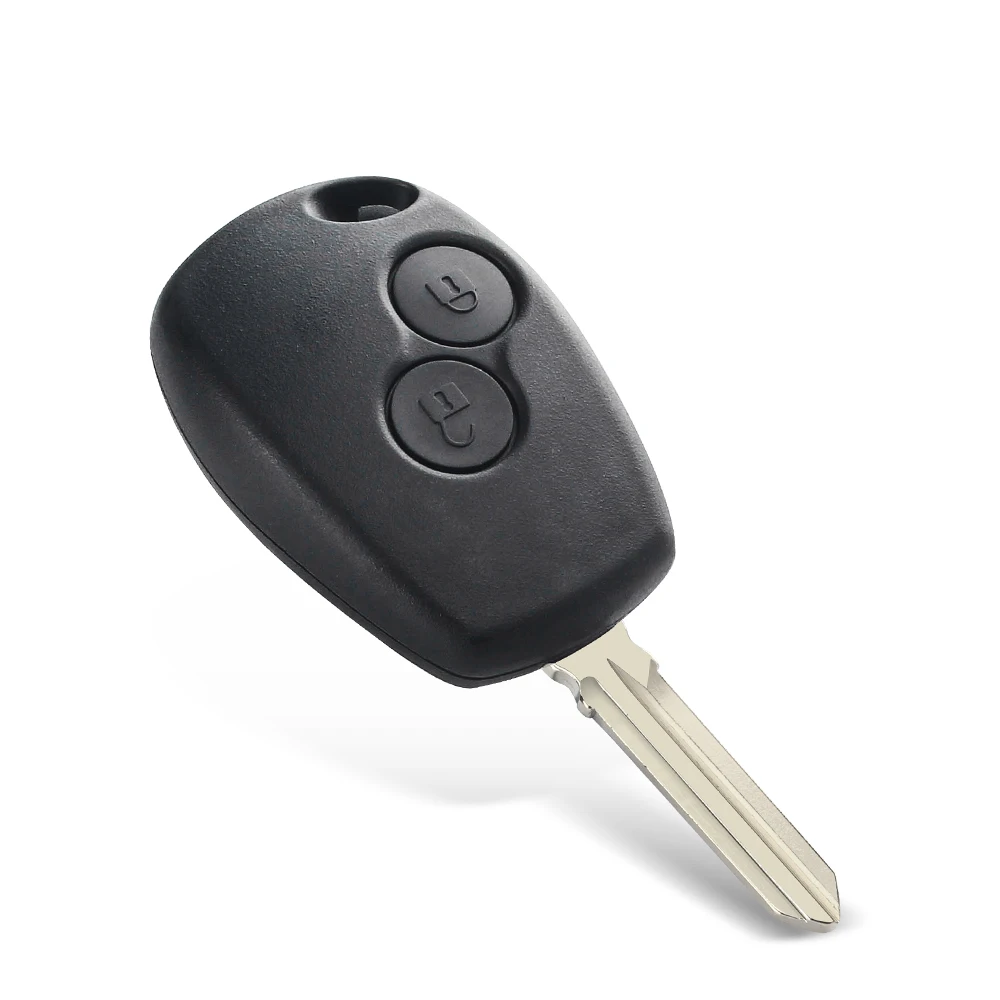 KEYYOU-mando a distancia de 2 botones para Renault, Duster Modus Clio 3, Twingo DACIA Logan Sandero Kangoo, 433MHz, Chip PCF7947/7946/4A