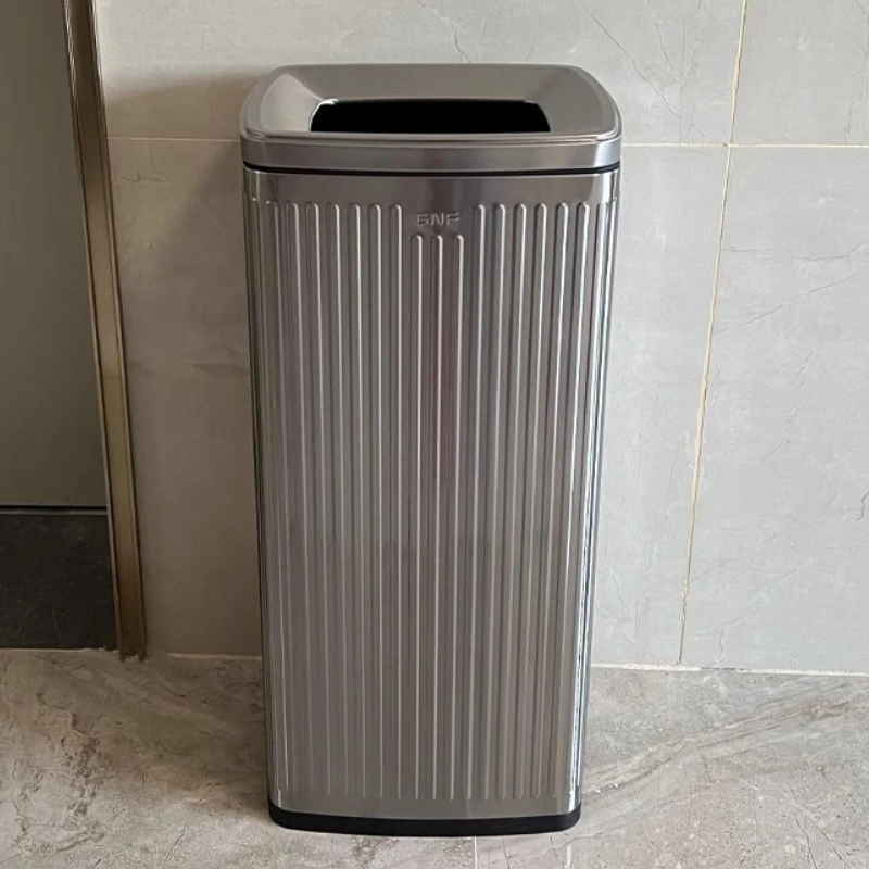 

Large Capacity Waste Bins Food Waste Disposal Trash Can Recycle Garbage Wastebasket Bathroom Litter Bins Luxury Cleaning Tools