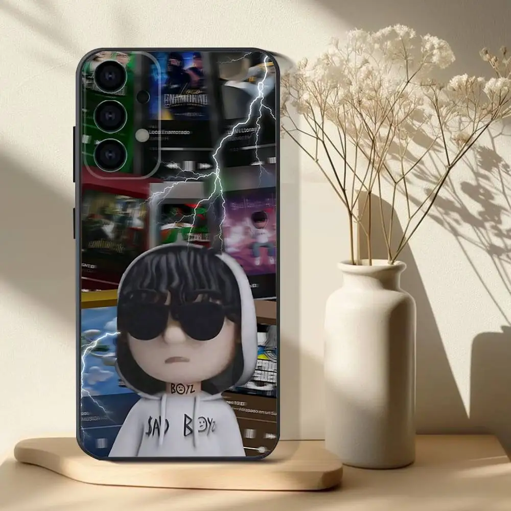 حافظة هاتف Junior H $AD BOYZ 4 LIFE لهاتف سامسونج S 25,24,23,22,30,21,10,9,Ultra,Plus,Lite,FE,4,5G حافظة ناعمة سوداء