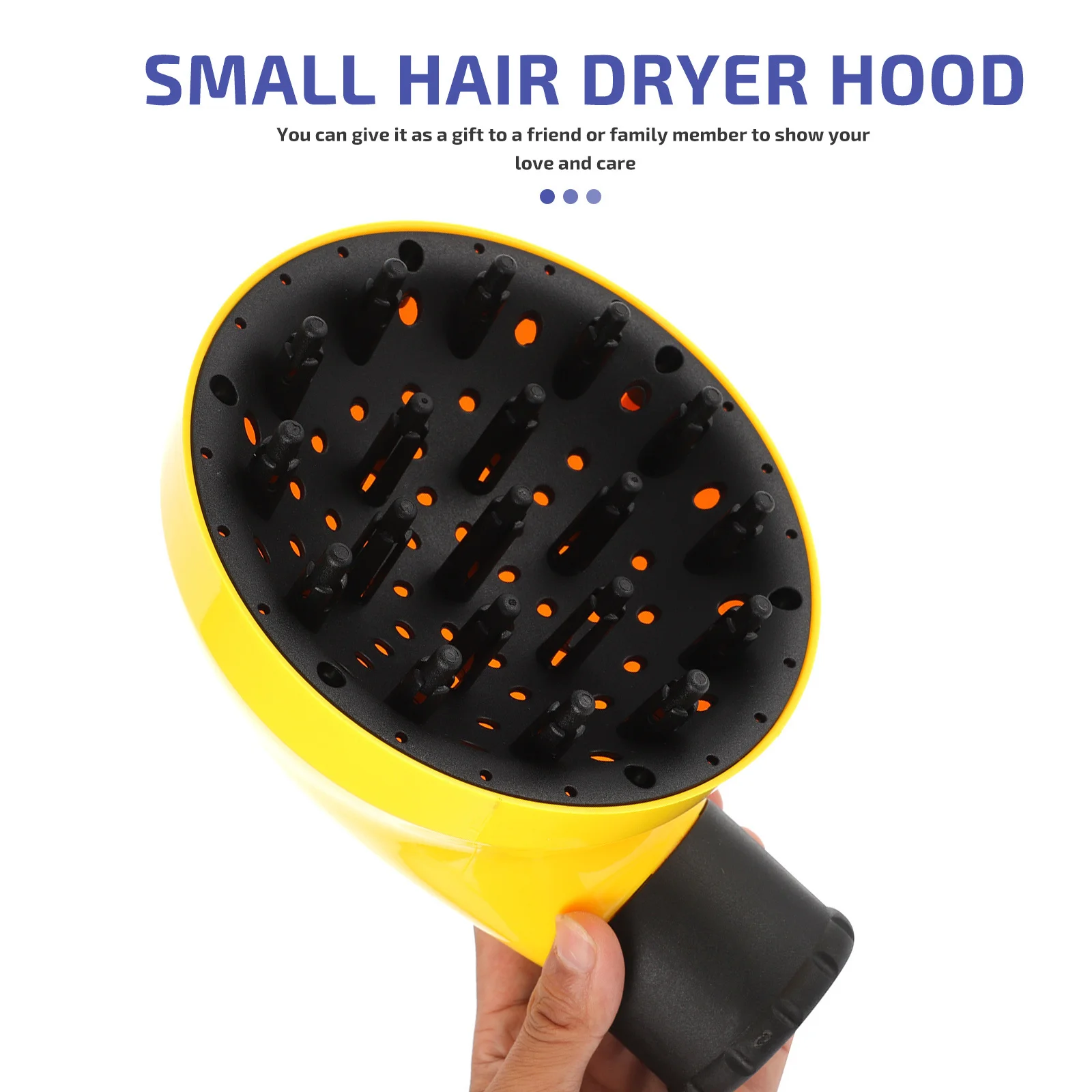 Diffuseur de cheveux en plastique de qualité pour cheveux bouclés et ondulés, résultats durables, facile à transporter, cadeau parfait pour la famille des amis