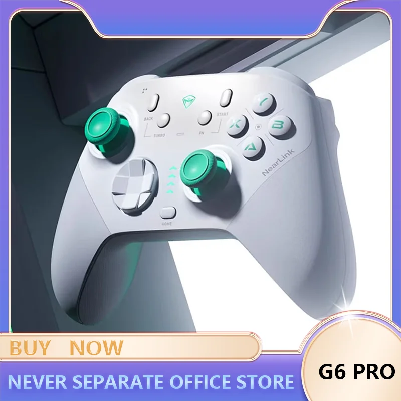 

MACHENIKE G6 Pro Bluetooth Wireless Star Flash Gaming Controller, Hot-Swappable Hall Effect Joystick, Switch Pro G6 Gamepads