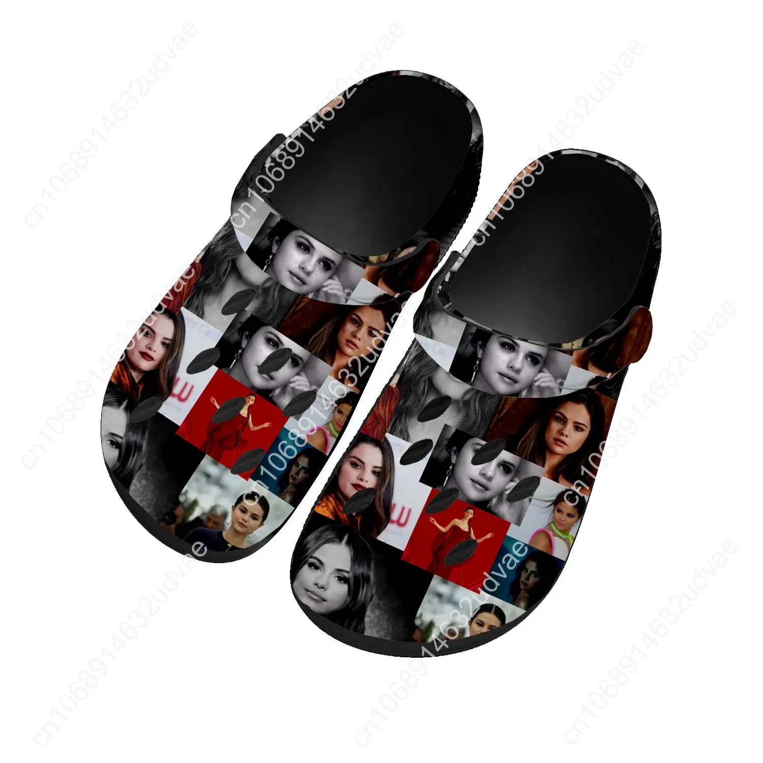 

Selena Gomez Home Custom Sandals Women Teenager Fashion Water Shoe Pop Singer Garden Breathable Comfort Beach Hole Slippers