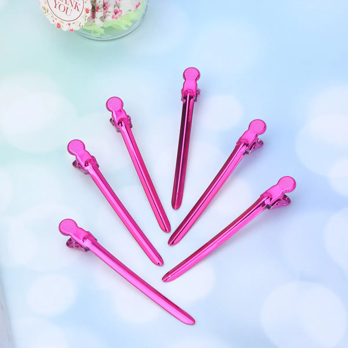 

Набор из 12 зажимов-уточек из нержавеющей стали для разделения прядей волос, для салонов, парикмахерских и домашнего использования, без заломов, без выдергивания, легкие, с прочным захватом