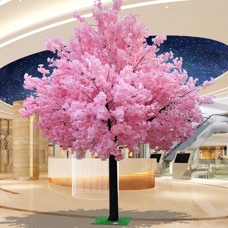

Simulation cherry tree wishing tree indoor hotel shopping mall living room decoration fake peach blossom wedding decoration