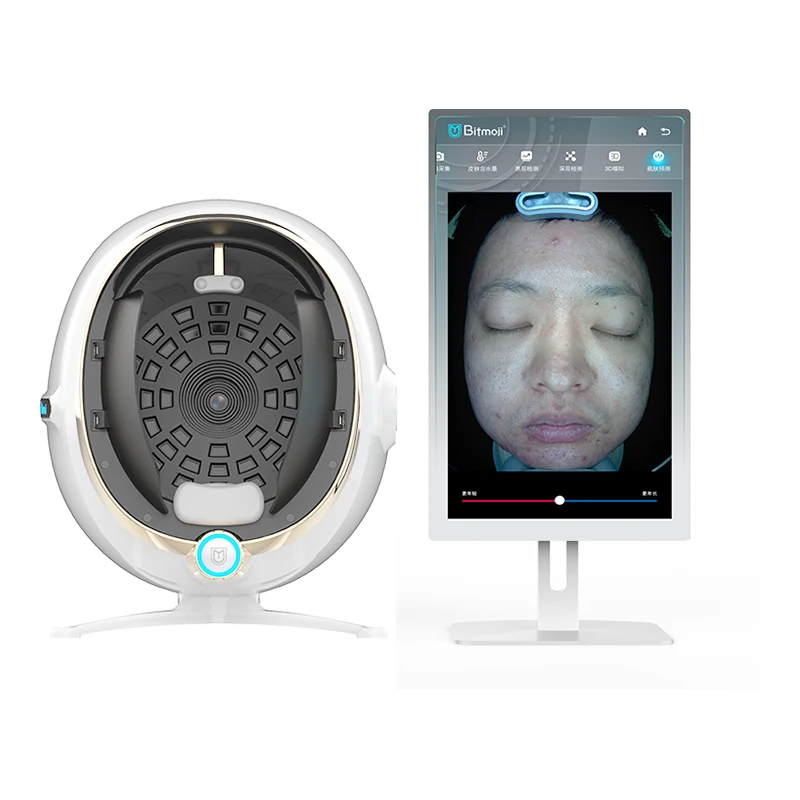 2025 3D Magic Mirror AI Máquina analizadora de piel facial Pantalla de 21,5 pulgadas Probador de piel Escáner de sistema de gestión de análisis facial