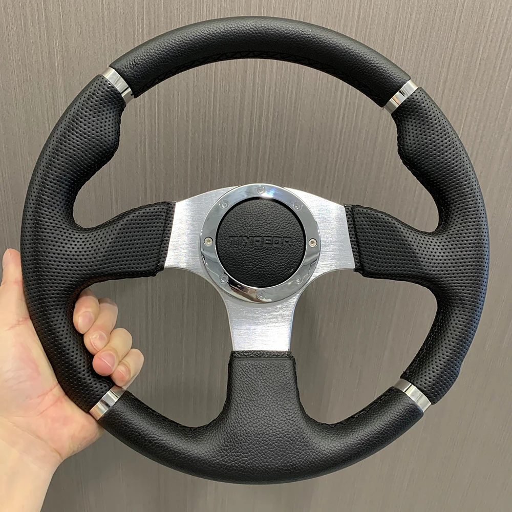 

320mm 13 Inch Tiypeor Aluminum Alloy Style Pvc Racing Universal Steering Wheel