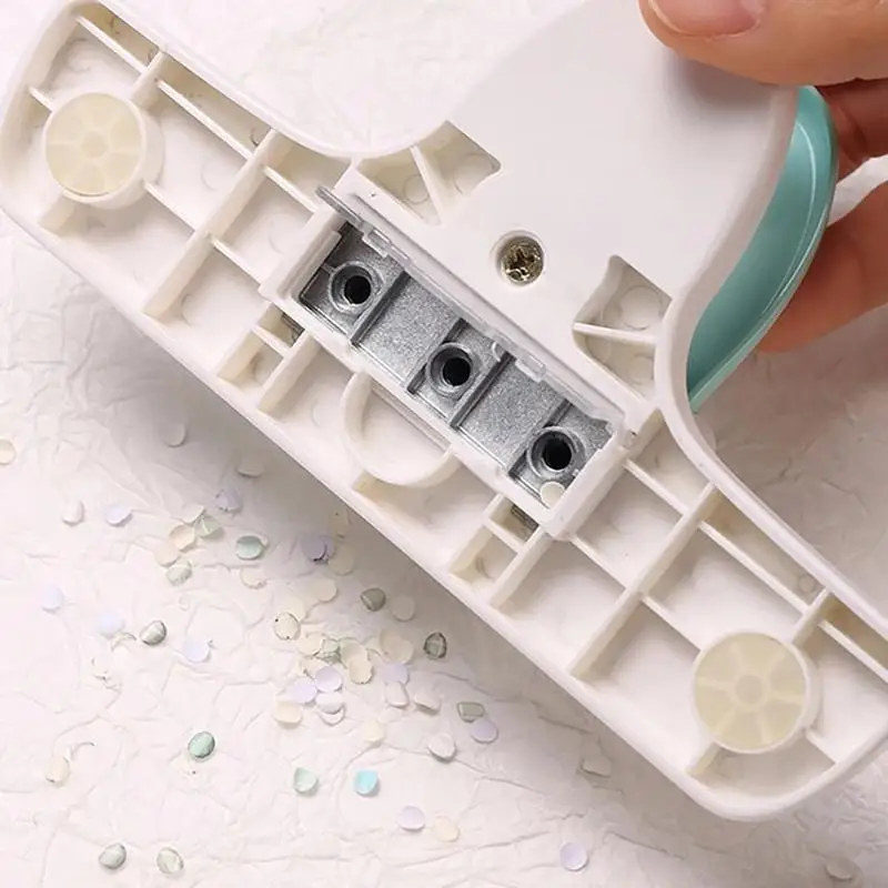 3 홀 페이퍼 펀처 플라스틱 펀칭 머신 휴대용 종이 펀치 펀치 매뉴얼 펀처 사무용 학교 학생 K1KF