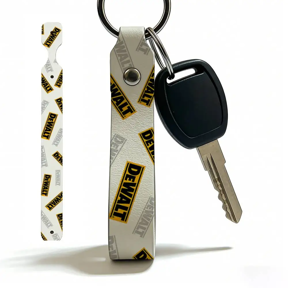 Fashion For Dewalt Soft PU Leather Motorcycle Keychain Lightweight Key Holder For Scooter Racing